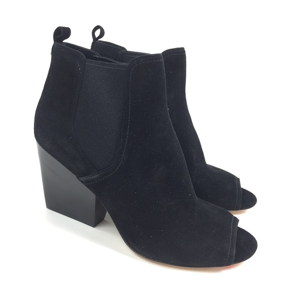 Tory Burch Shoes - Tory Burch Gemma Open Toe Black Bootie